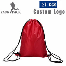 Load image into Gallery viewer, Zackpack Drawstring Bag Sports Waterproof Backpack Bundle Pocket Custom Printing Logo for Men Women Students
