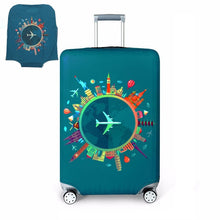 Load image into Gallery viewer, TRIPNUO Thicker Blue City Luggage Cover Travel Suitcase Protective Cover for Trunk Case Apply to 19&#39;&#39;-32&#39;&#39; Suitcase Cover