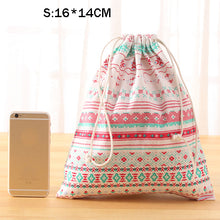 Load image into Gallery viewer, eTya Fashion Portable Drawstring bags Girls Shoes Bags Women Cotton Travel Pouch Storage Clothes handbag High Quality Makeup bag
