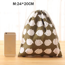Load image into Gallery viewer, eTya Fashion Portable Drawstring bags Girls Shoes Bags Women Cotton Travel Pouch Storage Clothes handbag High Quality Makeup bag