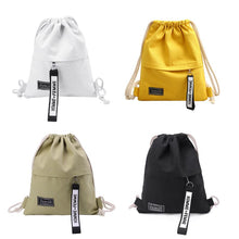 Load image into Gallery viewer, School Gym Drawstring Bag Cinch Sack Canvas Storage Pack Rucksack Backpack Pouch