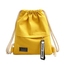 Load image into Gallery viewer, School Gym Drawstring Bag Cinch Sack Canvas Storage Pack Rucksack Backpack Pouch
