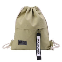 Load image into Gallery viewer, School Gym Drawstring Bag Cinch Sack Canvas Storage Pack Rucksack Backpack Pouch